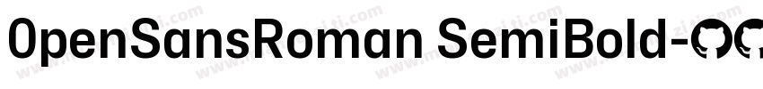 0penSansRoman SemiBold字体转换
